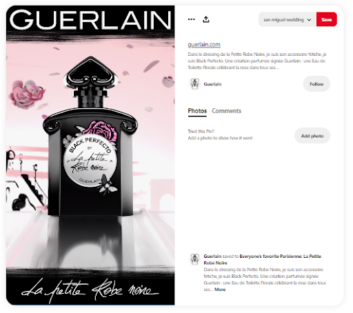 Pinterest pin from Guerlain