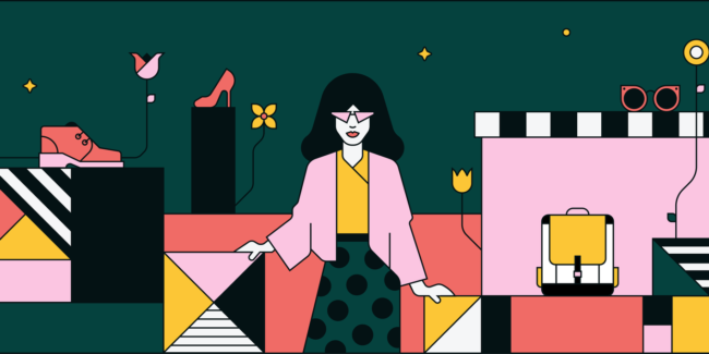 Colourful line representation dominated by pink which reads Luxury Brands Are Using Digital to Tap Into the Millennial Market